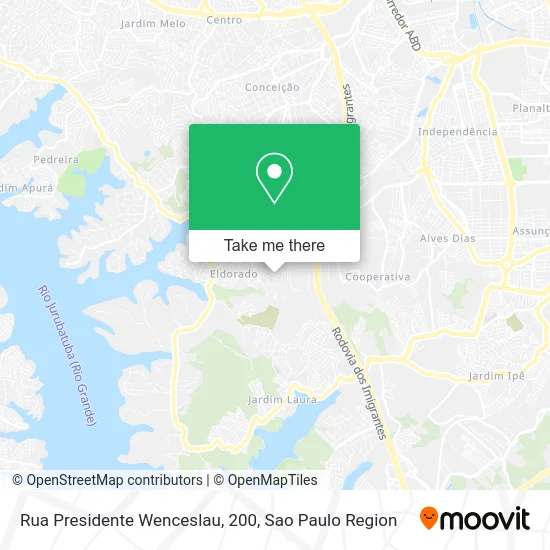 Rua Presidente Wenceslau, 200 map