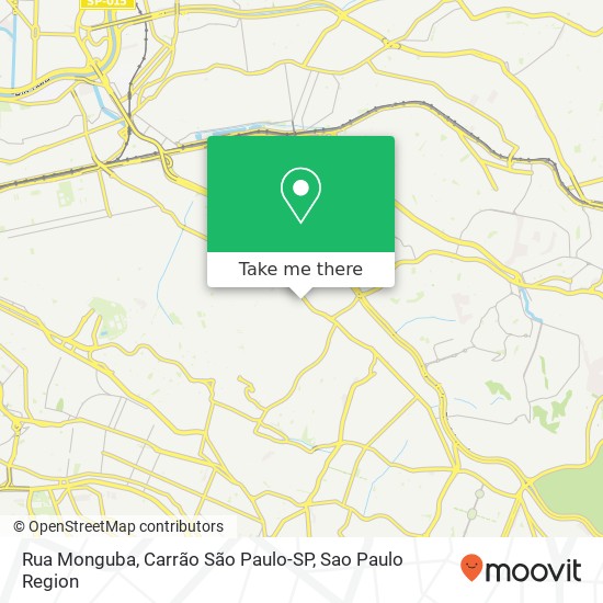 Mapa Rua Monguba, Carrão São Paulo-SP