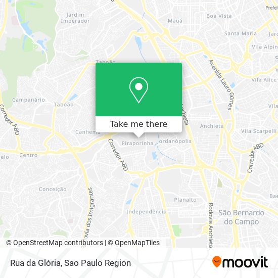 Rua da Glória map