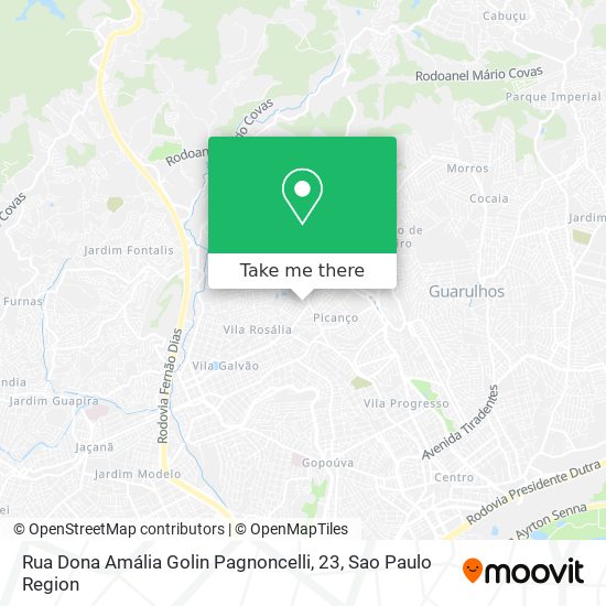 Mapa Rua Dona Amália Golin Pagnoncelli, 23