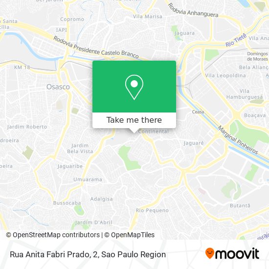 Rua Anita Fabri Prado, 2 map