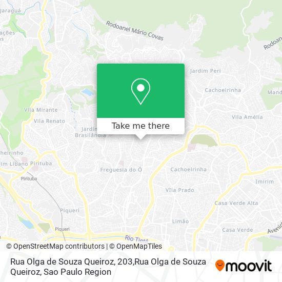 Mapa Rua Olga de Souza Queiroz, 203,Rua Olga de Souza Queiroz