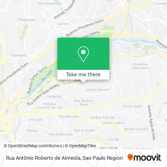 Rua Antônio Roberto de Almeida map