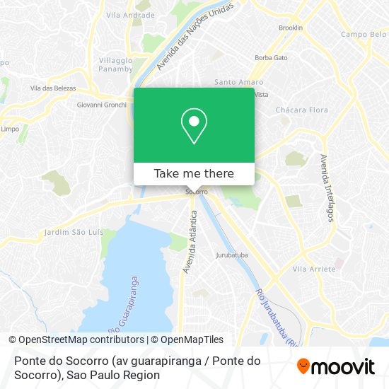 Mapa Ponte do Socorro (av guarapiranga / Ponte do Socorro)