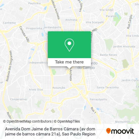 Mapa Avenida Dom Jaime de Barros Câmara (av dom jaime de barros câmara 21a)