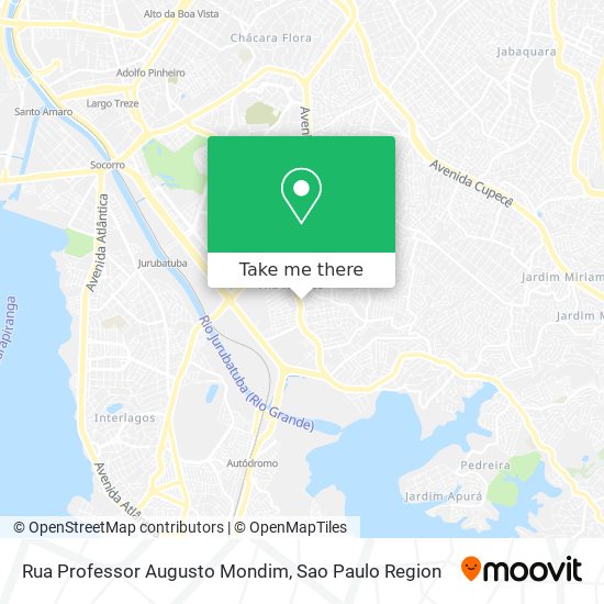 Mapa Rua Professor Augusto Mondim