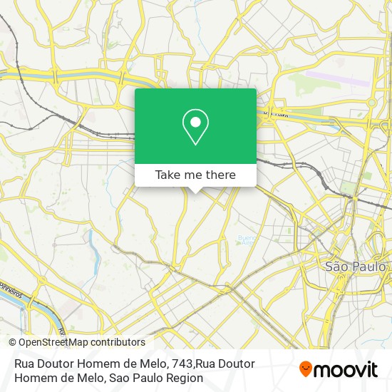 Rua Doutor Homem de Melo, 743,Rua Doutor Homem de Melo map