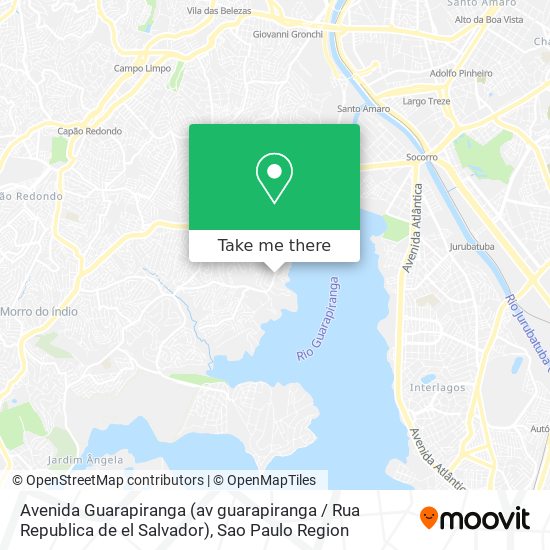 Avenida Guarapiranga (av guarapiranga / Rua Republica de el Salvador) map