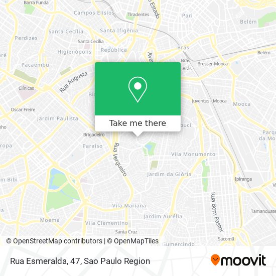 Rua Esmeralda, 47 map