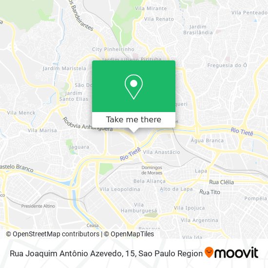 Rua Joaquim Antônio Azevedo, 15 map