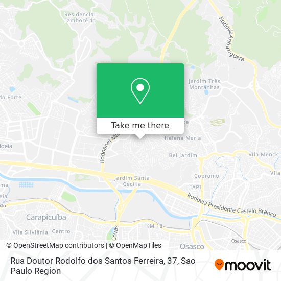Rua Doutor Rodolfo dos Santos Ferreira, 37 map