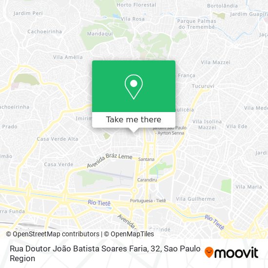 Mapa Rua Doutor João Batista Soares Faria, 32