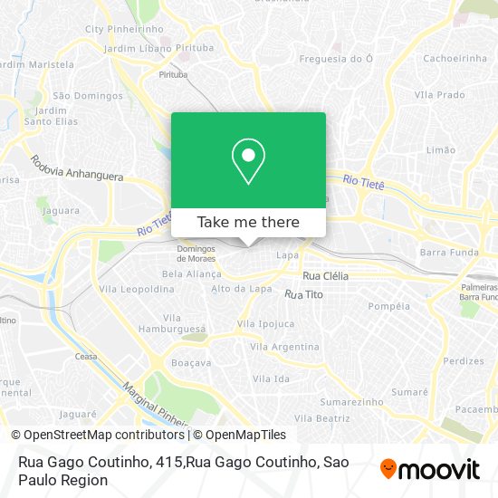 Rua Gago Coutinho, 415,Rua Gago Coutinho map