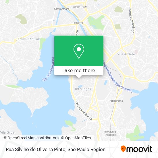 Mapa Rua Silvino de Oliveira Pinto