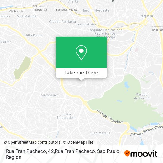 Mapa Rua Fran Pacheco, 42,Rua Fran Pacheco