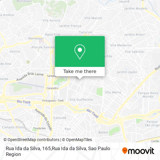 Mapa Rua Ida da Silva, 165,Rua Ida da Silva