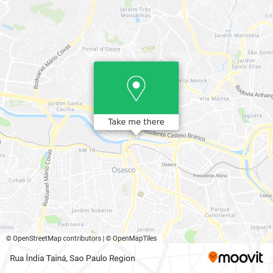 Rua Índia Tainá map