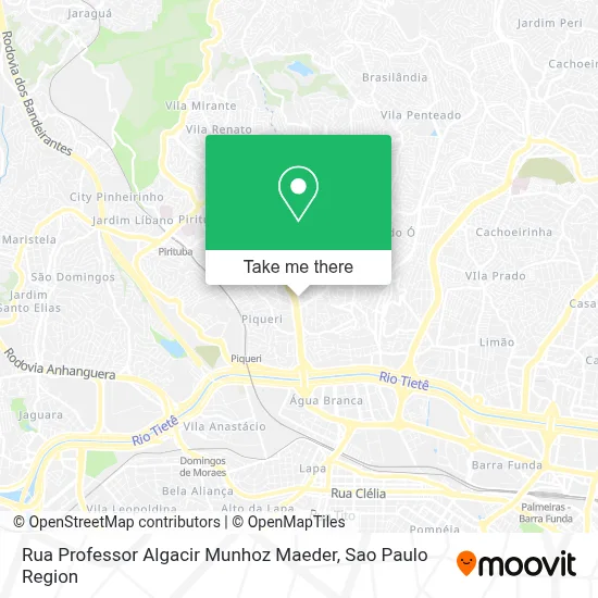 Rua Professor Algacir Munhoz Maeder map