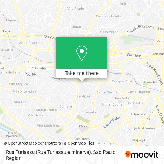 Rua Turiassu (Rua Turiassu e minerva) map