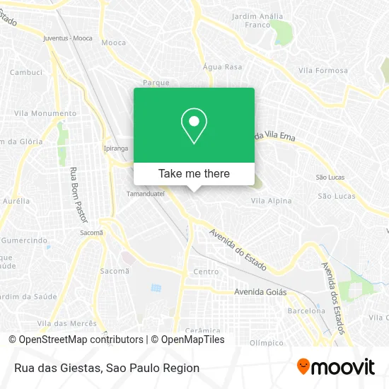 Rua das Giestas map