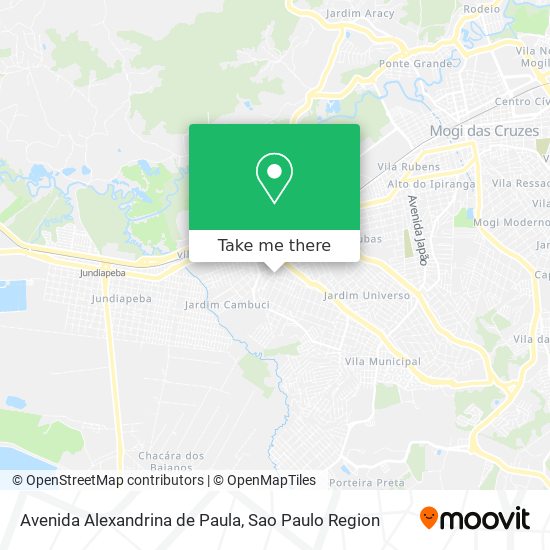 Mapa Avenida Alexandrina de Paula