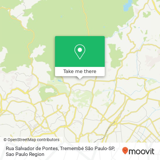 Mapa Rua Salvador de Pontes, Tremembé São Paulo-SP
