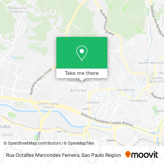 Mapa Rua Octalles Marcondes Ferreira