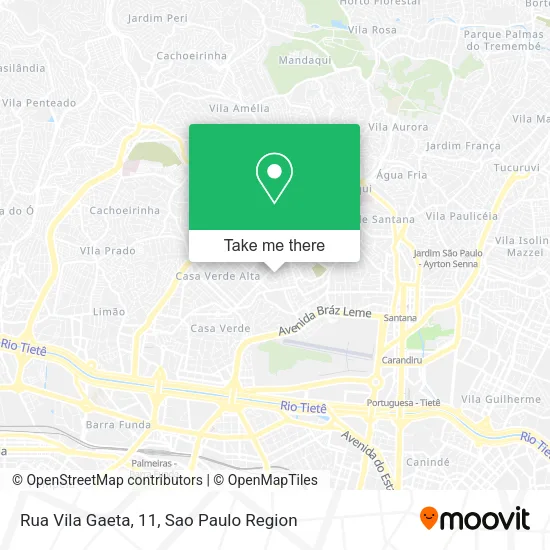 Rua Vila Gaeta, 11 map