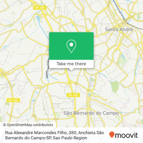 Rua Alexandre Marcondes Filho, 380, Anchieta São Bernardo do Campo-SP map