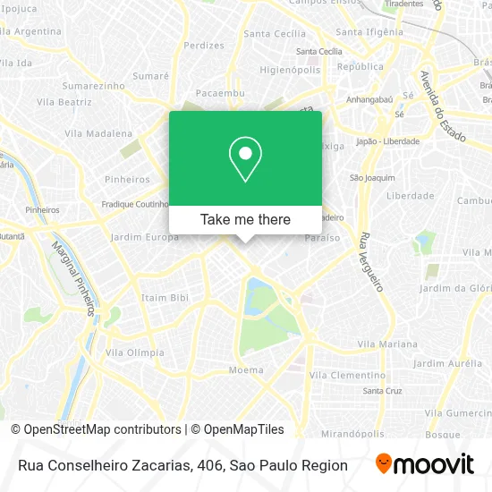 Rua Conselheiro Zacarias, 406 map