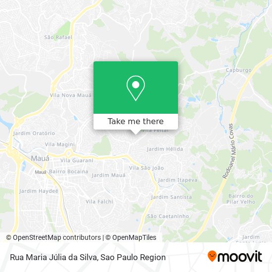 Mapa Rua Maria Júlia da Silva