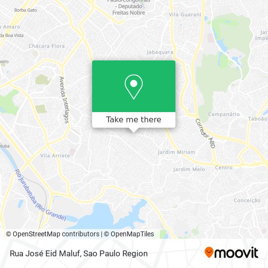Mapa Rua José Eid Maluf
