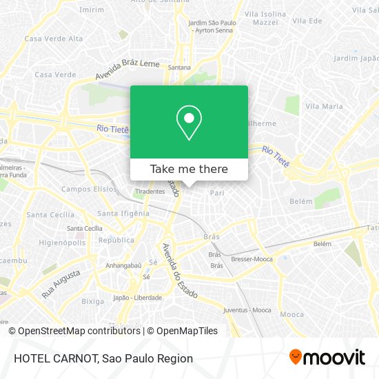 HOTEL CARNOT map