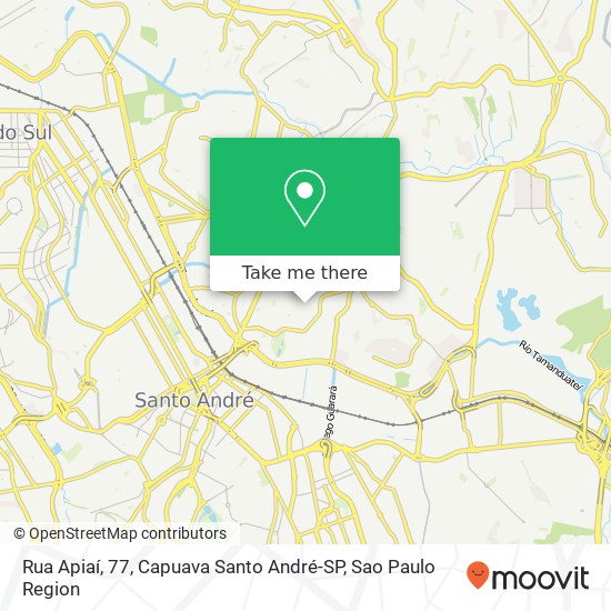 Rua Apiaí, 77, Capuava Santo André-SP map