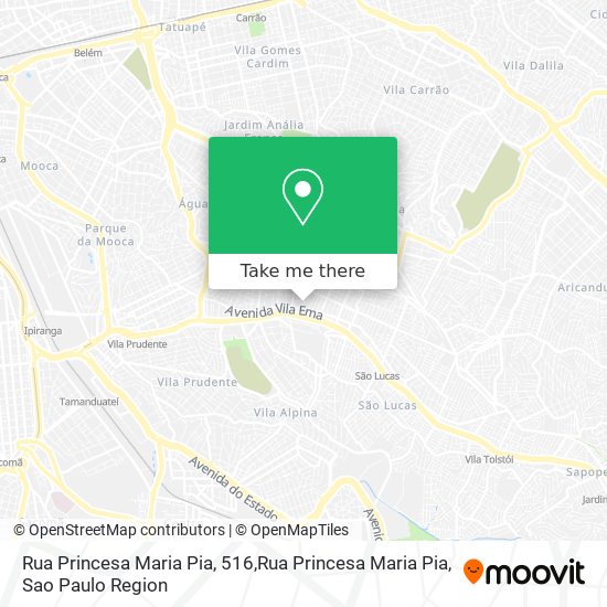 Mapa Rua Princesa Maria Pia, 516,Rua Princesa Maria Pia