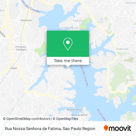 Mapa Rua Nossa Senhora de Fatima