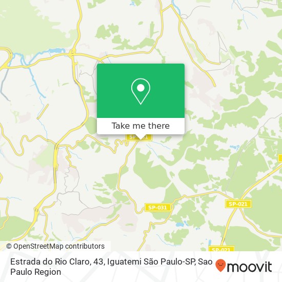 Estrada do Rio Claro, 43, Iguatemi São Paulo-SP map