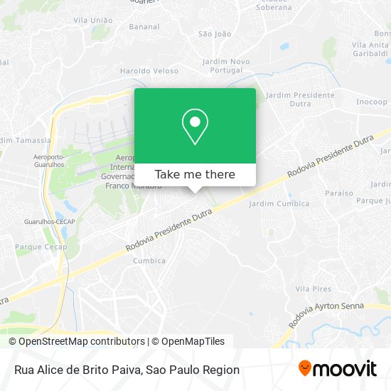 Rua Alice de Brito Paiva map