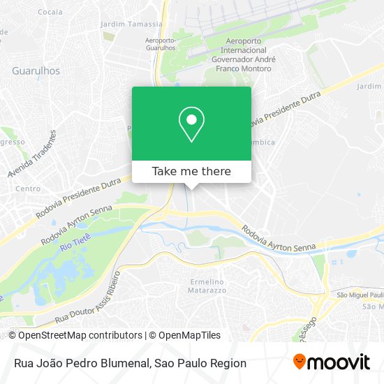 Mapa Rua João Pedro Blumenal