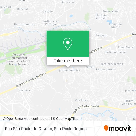 Rua São Paulo de Oliveira map