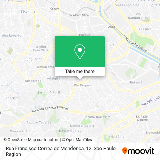 Rua Francisco Correa de Mendonça, 12 map