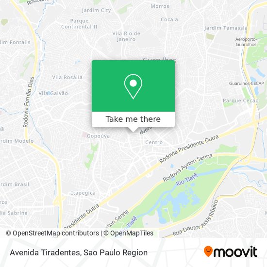 Avenida Tiradentes map