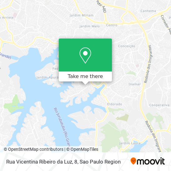 Rua Vicentina Ribeiro da Luz, 8 map