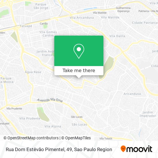 Mapa Rua Dom Estêvão Pimentel, 49