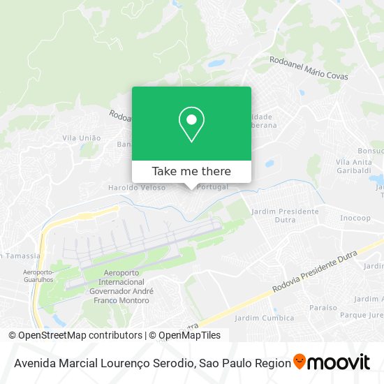 Mapa Avenida Marcial Lourenço Serodio