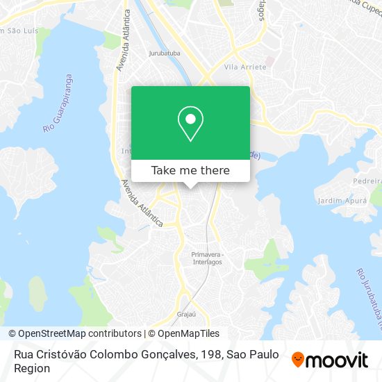 Mapa Rua Cristóvão Colombo Gonçalves, 198