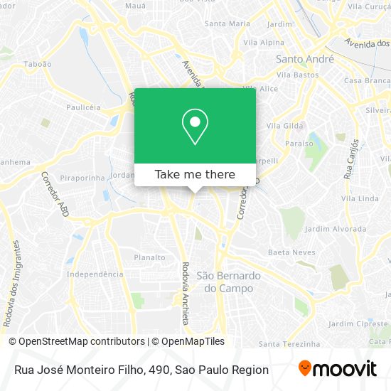 Mapa Rua José Monteiro Filho, 490