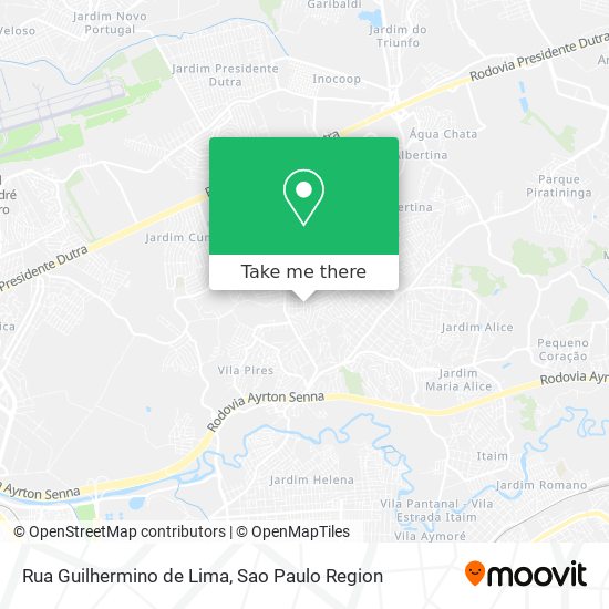 Rua Guilhermino de Lima map