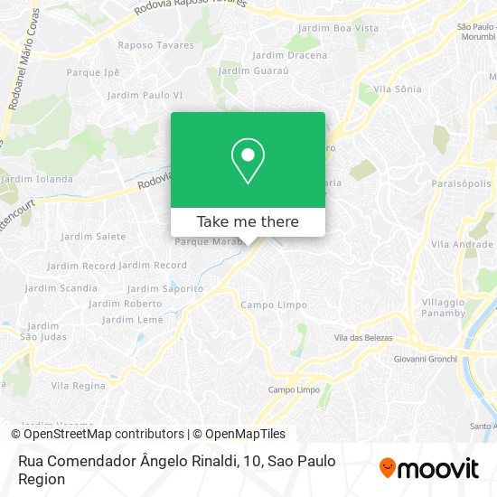 Mapa Rua Comendador Ângelo Rinaldi, 10