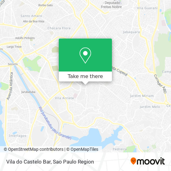 Vila do Castelo Bar map